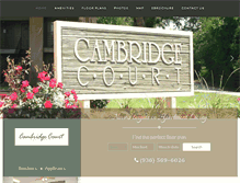 Tablet Screenshot of cambridgecourtapts.net