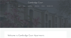 Desktop Screenshot of cambridgecourtapts.com