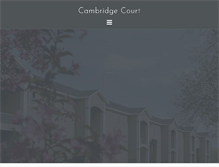 Tablet Screenshot of cambridgecourtapts.com